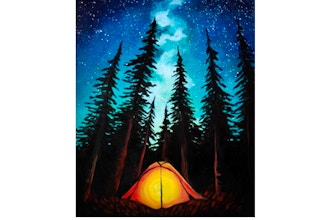 Paint Nite: Camping under Galaxy Stars